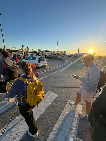 Camp 2026, golden hour on day one