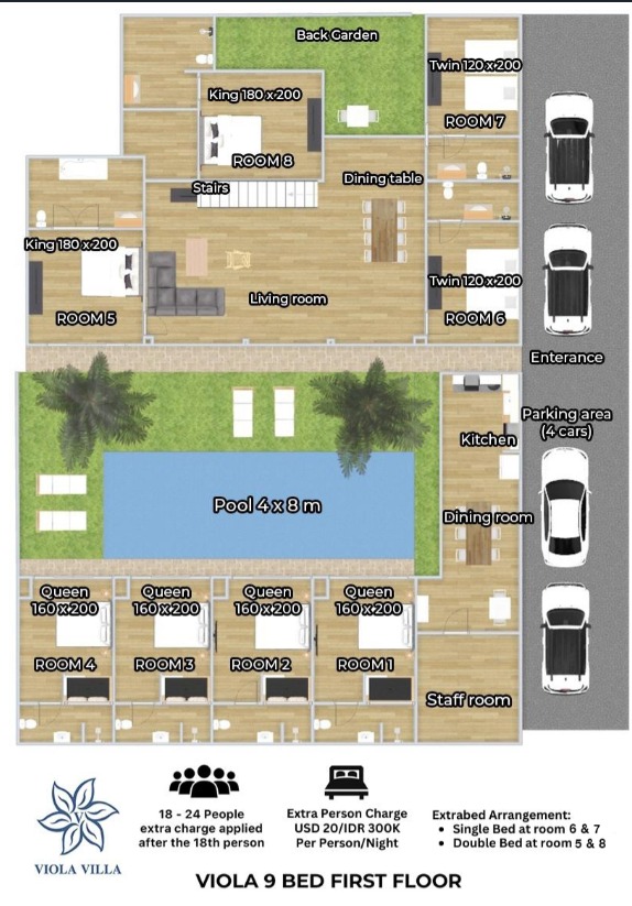 Viola Villa first floor plan