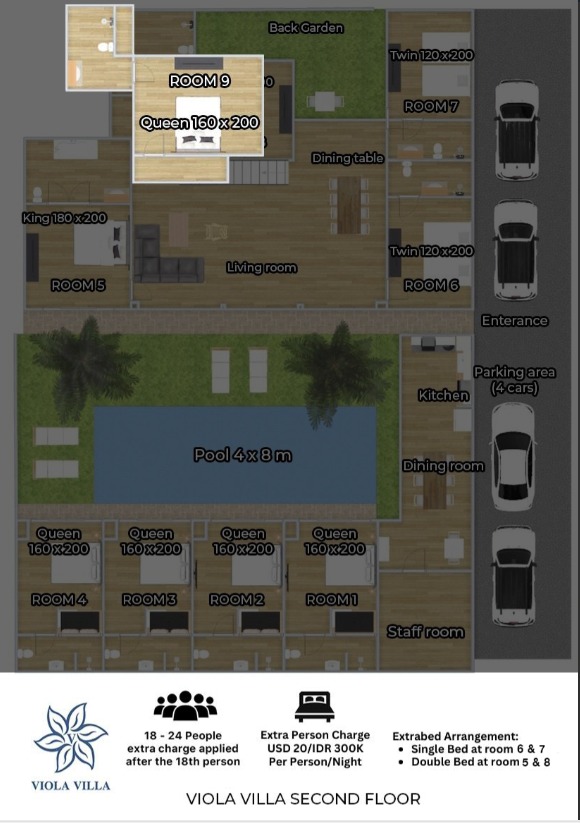 Viola Villa second floor plan